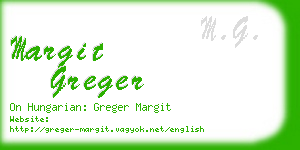 margit greger business card